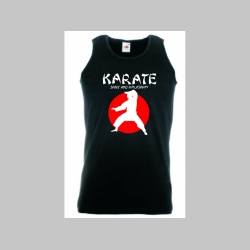 Karate - Sport and Philosophy   čierne pánske tielko 100%bavlna Fruit of The Loom